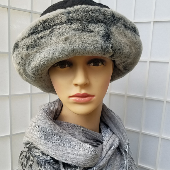 Faux Fur Trimmed Hat Flash Sales, 51 